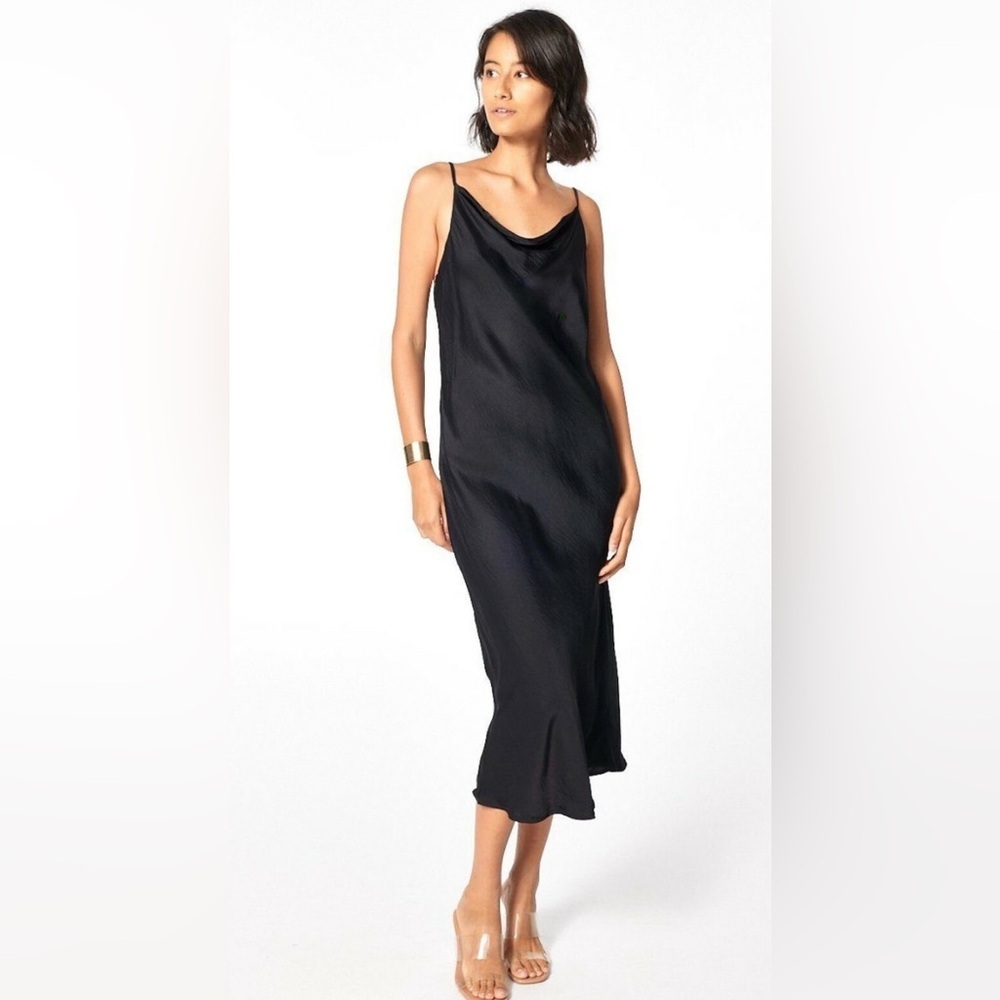 Young Fabulous & Broke Satin Midi Slip Dress S - Picture 1 of 11